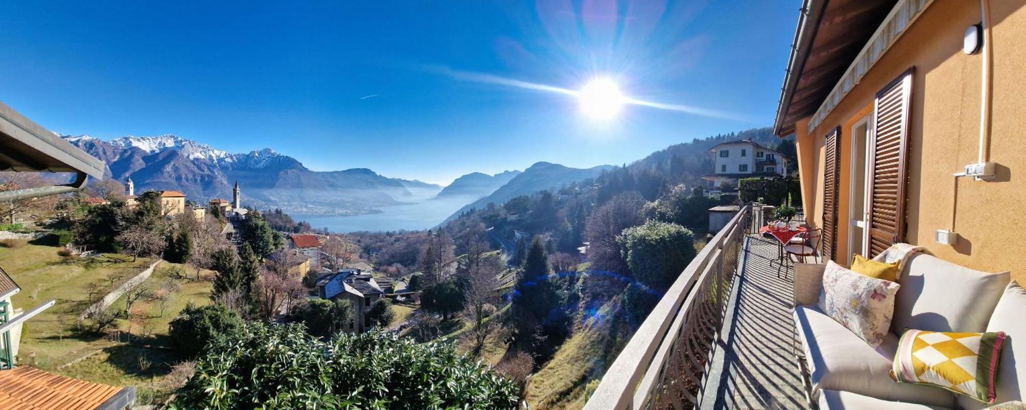 Panoramic Lakeview House Bellagio Civenna Exterior photo